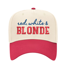 Load image into Gallery viewer, Red White & Blonde Cap