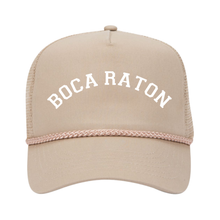 Load image into Gallery viewer, "BOCA RATON" Puff Print Trucker Cap