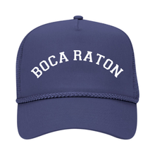 Load image into Gallery viewer, "BOCA RATON" Puff Print Trucker Cap