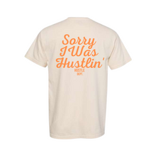 Load image into Gallery viewer, "Sorry I Was Hustlin" Heavyweight Vintage Tee