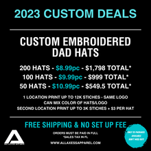 Load image into Gallery viewer, CUSTOM EMBROIDERED DAD HATS
