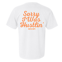 Load image into Gallery viewer, "Sorry I Was Hustlin" Heavyweight Vintage Tee