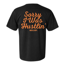 Load image into Gallery viewer, "Sorry I Was Hustlin" Heavyweight Vintage Tee