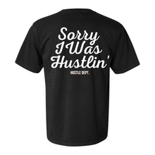 Load image into Gallery viewer, "Sorry I Was Hustlin" Heavyweight Vintage Tee