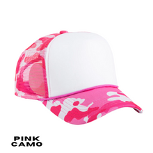 Load image into Gallery viewer, Custom Exclusive Camo Trucker Hats