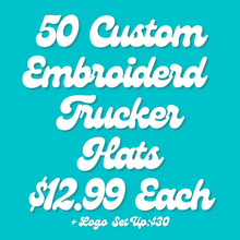 Load image into Gallery viewer, Custom Foam Trucker Hats // Embroidered