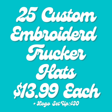 Load image into Gallery viewer, Custom Foam Trucker Hats // Embroidered