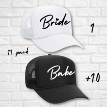 Load image into Gallery viewer, Bachelorette Party Trucker Hat Set