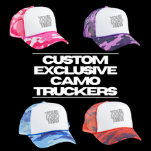Load image into Gallery viewer, Custom Exclusive Camo Trucker Hats
