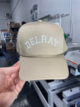 Load image into Gallery viewer, &quot;DELRAY&quot; Puff Print Trucker Cap
